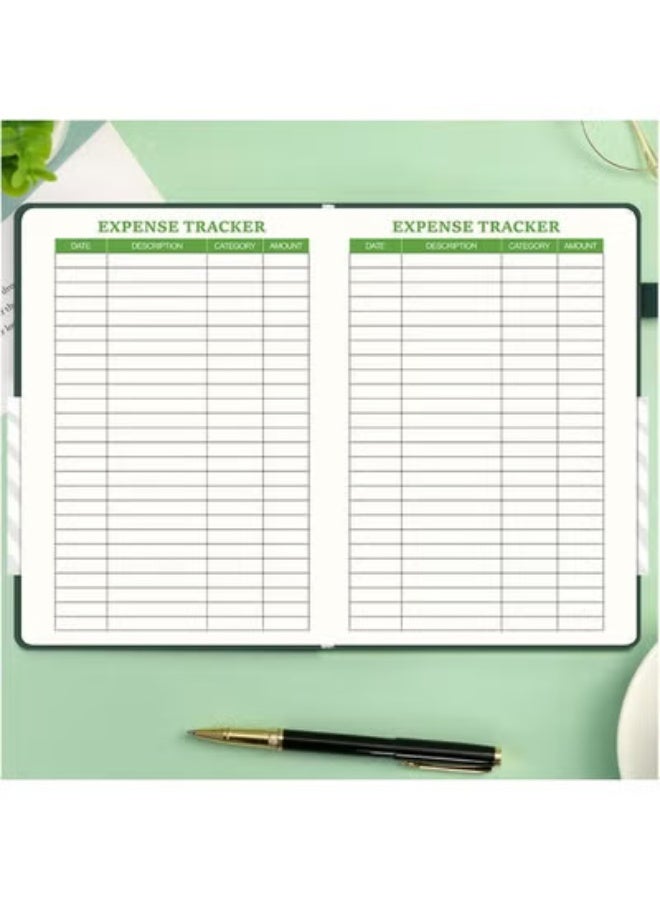 fantasize Budget Planner, Daily/Weekly/Monthly Expense Tracker Notebook, Finance Planner and Accounts Book, Faux Leather Hardcover Financial Organizer, A5 Undated Bill Organizer with Pen Pocket (Blue) - Image 3